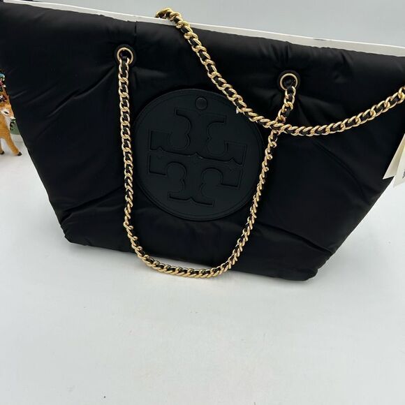 Women’s Tory Burch Ella puffy  chain shopping tote bag - Picture 3 of 10